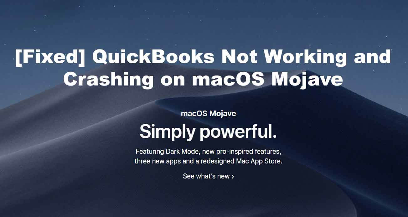 is quickbooks for mac compatable with high sierra